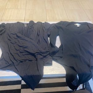 Bundle of black t-shirt bodysuits